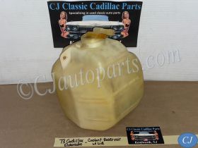 OEM 1973 1974 1975 1976 Cadillac Deville Fleetwood Calais 1973 1974 1975 1976 1977 1978 Eldorado RADIATOR COOLANT OVERFLOW RESERVOIR BOTTLE TANK W/ LID #1606624/#1601028